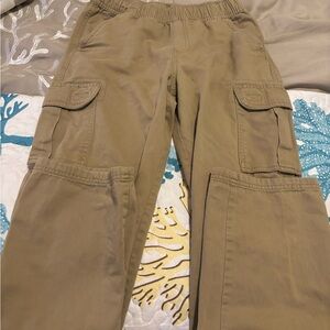 Place Tan Elastic Waist Pants
